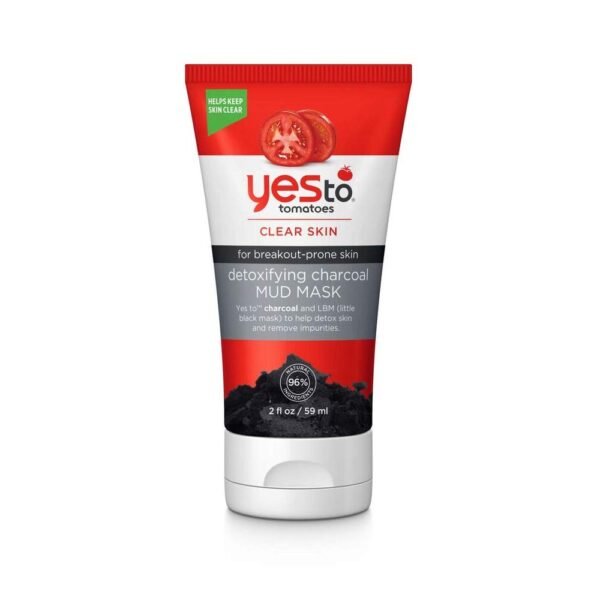 Máscara de barro de carbón desintoxicante para piel propensa al acné